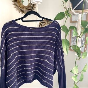Urban Outfitters navy striped sweater